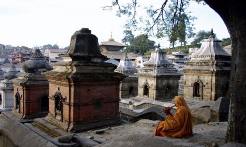 Zdjęcie NEPAL / Katmandu / Pasupatinath / Melancholia