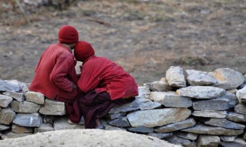 Zdjecie NEPAL / Manaslu / Lho / klasztorne ... ycie ?