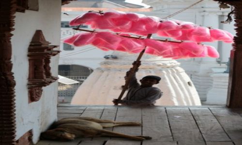 Zdjecie NEPAL / -Dolina Kathmandu / Kathmandu / Dzieci Kathmandu
