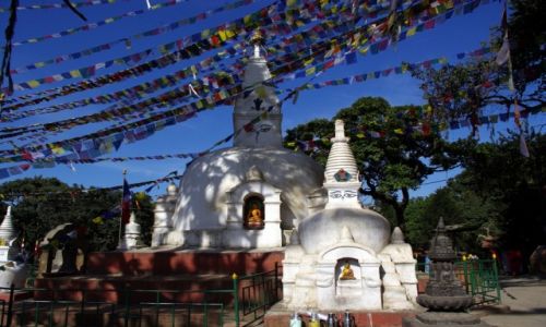Zdjecie NEPAL / Kathmandu / Swayambhunath / Flagi modlitewne