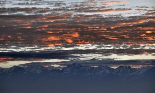 Zdjęcie NEPAL / Dolina Kathmandu / Nagarkot, Langtang Himal / wstaje nowy dzień
