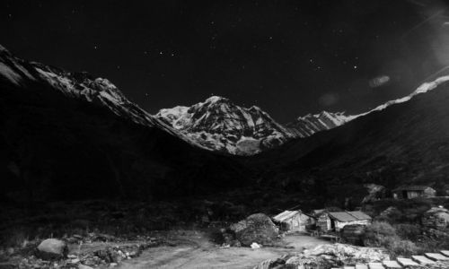 Zdjcie NEPAL / Himalaje / Macchapuchare Base Camp / HIMALAJE NOC