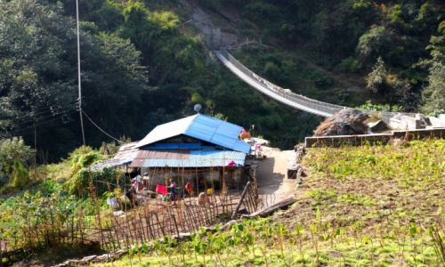 Zdjcie NEPAL / Himalaje / okolice Chomrong / w nepalskiej wiosce