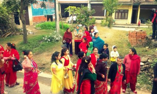 Zdjęcie NEPAL / Kathmandu Valley / W drodze z Pokhary do Katmandu / Goście weselni