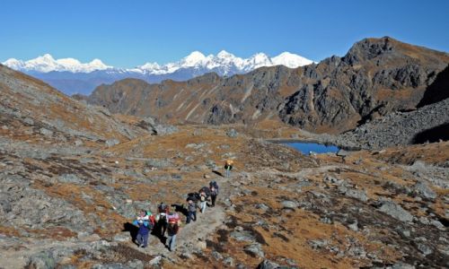 Zdjecie NEPAL / Gosiankund / Przecz Laurebina / W drodze na Laurebin