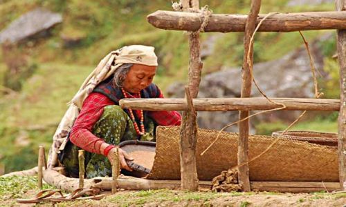 Zdjecie NEPAL / Himalaje / kolice Ghorepani / codziennnosc