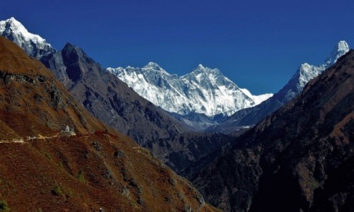 Zdjecie NEPAL / Himalaje / Ponad Namche Bazaar / Mt. Everest po raz pierwszy!. 