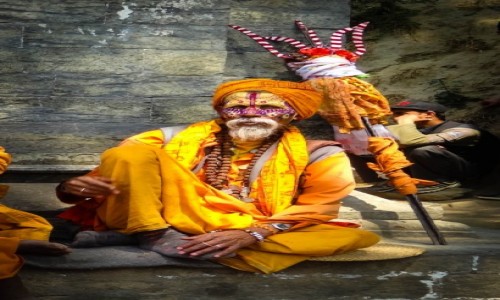 Zdjcie NEPAL / Katmandu / Kathmandu / wity m z... widami :)