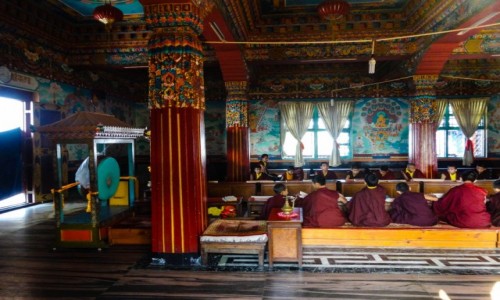 Zdjcie NEPAL / pokhara / Pokhara / w klasztorze tybetaskim