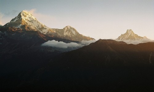 Zdjecie NEPAL / masyw Annapurny / Poon Hill / widok na Annapurn i  Machhapuchhare z Poon Hill