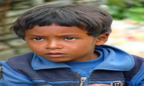 Zdjecie NEPAL / brak / w drodze na sam dol Pokhara / portret