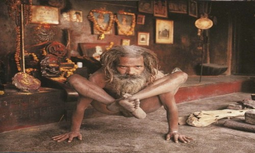 Zdjecie NEPAL / Kathmandu / witynia Paupatinath / sadhu