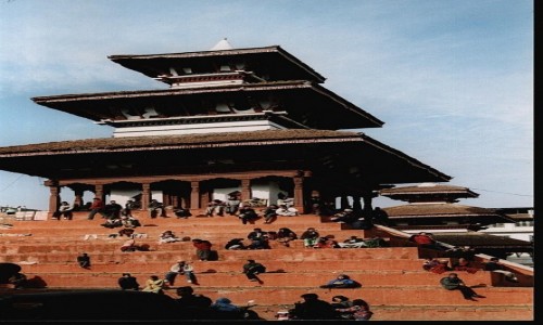 Zdjecie NEPAL / Kathmandu / Durbar Square / witynia Maju Deval (1690 r)