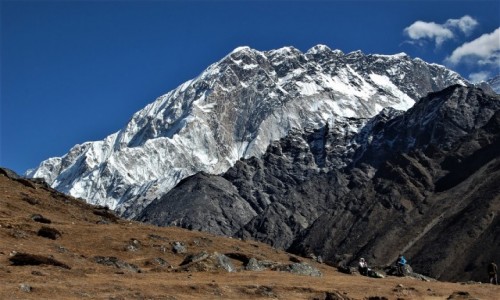 Zdjecie NEPAL / Himalaje, rejon Mt. Everest / ponad lodowcem Khumbu / Nuptse