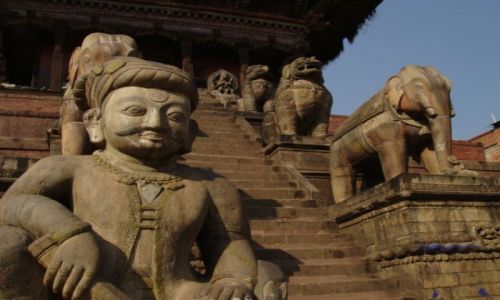 Zdjecie NEPAL / brak / Dolina Katmandu / Schody do świątyni
