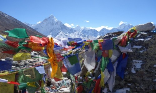 Zdjcie NEPAL / Park Narodowy Sagarmatha / Dingboche-Lobuche / Kolorowo.