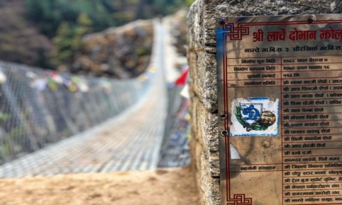 Zdjcie NEPAL / Sagarmatha / Sagarmatha / Hillary Bridge