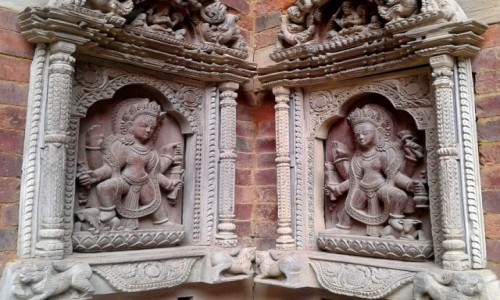 NEPAL / Kotlina Katmandu / Patan, Nepal / Detal architektoniczny, Durbar Square Patan. Nepal
