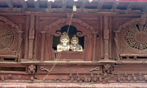 NEPAL / Kotlina Katmandu / Katmandu / Shiva Parvati Mandir, Durbar Squere Katmandu. Nepal