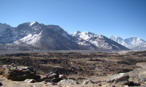 Zdjcie NEPAL / Himalaje / Dolina Khumbu / Lodowiec Khumbu