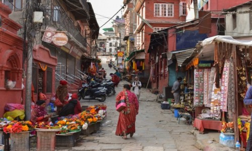 Zdjcie NEPAL / Katmandu / Katmandu / Ulica w Katmandu