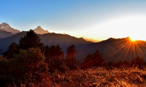 Zdjecie NEPAL / Nepal / Himalaje / wschd soca na Poon Hill