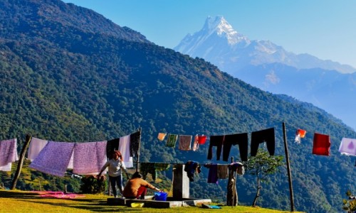 Zdjecie NEPAL / Himalaje / Himalaje / ycie  w grach
