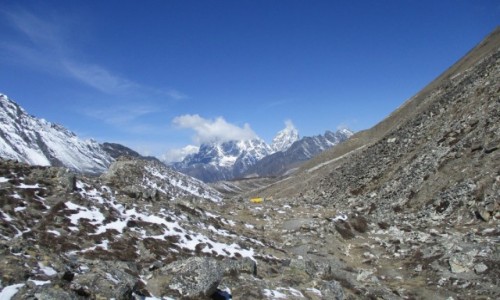 Zdjcie NEPAL / Sagarmatha National Park / Powyej obozu pod Island Peak / Cholatse i Tawoche