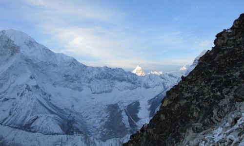 Zdjęcie NEPAL / Sagarmatha National Park / w drodze na Island Peak / Wschód słońca pod Island Peak