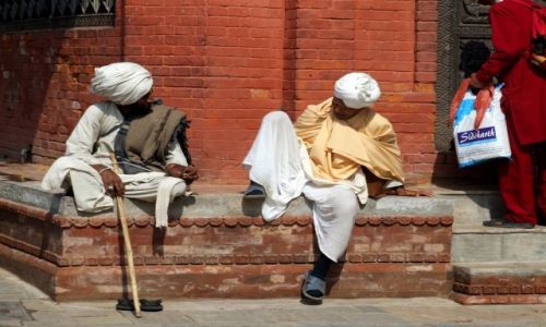 Zdjecie NEPAL / Kathmandu / Kathmandu / Chwila na ploteczki