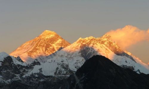 Zdjecie NEPAL / brak / widok na Mount Everest z Gokyo Ri / Najwyszy zachd soca