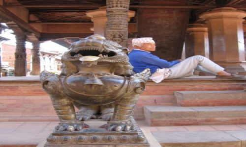 Zdjecie NEPAL / brak / Kathmandu / Chwila zadumy