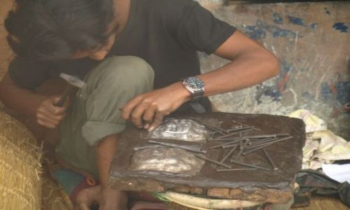 Zdjecie NEPAL / brak / Okolice Katmandu / Wiejski warsztat