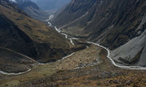 Zdjecie NEPAL / Samdo / Himlaje / Widok z 4500 npm