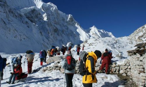 Zdjecie NEPAL / Larke Pass / Himlaje / W drodze na przeecz 4600 npm