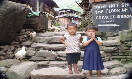 Zdjecie NEPAL / brak / gdzieś na szlaku / namaste, czyli Dzien Dobry;)