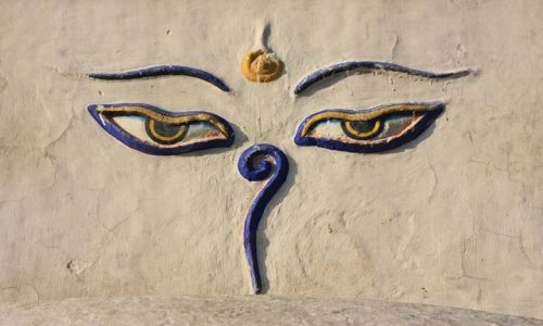 Zdjęcie NEPAL / - / Oczy w Swayambhu w Katmandu  / Buddha's eyes