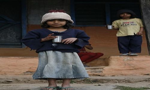 Zdjęcie NEPAL / Pokhara hills / Pokhara / rodzeństwo