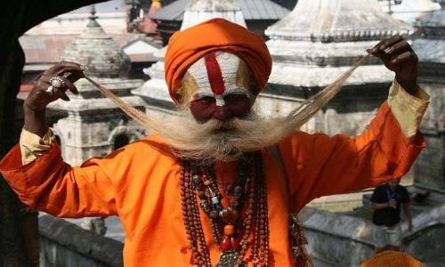 Zdjęcie NEPAL / Kathmandu / Pasupatinath / Sadhu