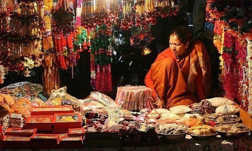 Zdjecie NEPAL / Kathmandu / Thamel / Sprzedawczyni