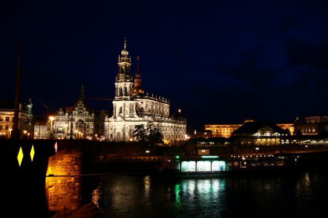 Zdjęcia: Drezno, Sachsen, Drezno nocą, NIEMCY Zdjęcia: Drezno, Sachsen, Drezno nocą, NIEMCY