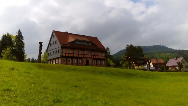 Zdj cia: Oybin, Góry Żytawskie, Dom przysłupowy, NIEMCY Zdj cia: Oybin, Góry Żytawskie, Dom przysłupowy, NIEMCY