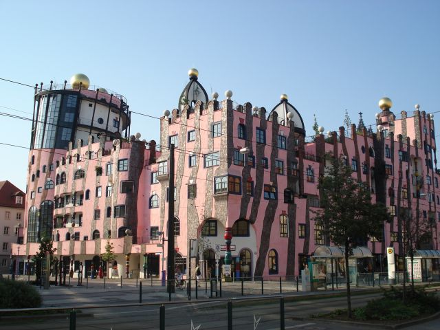 Zdjęcia: Magdeburg, Sachsen-Anhalt, Hundertwasser w Magdeburgu, NIEMCY Zdjęcia: Magdeburg, Sachsen-Anhalt, Hundertwasser w Magdeburgu, NIEMCY