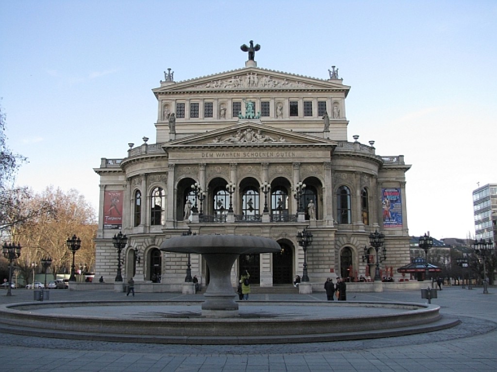 Zdjęcia: Frankfurt nad Menem, Hesja, budynek opery, NIEMCY Zdjęcia: Frankfurt nad Menem, Hesja, budynek opery, NIEMCY