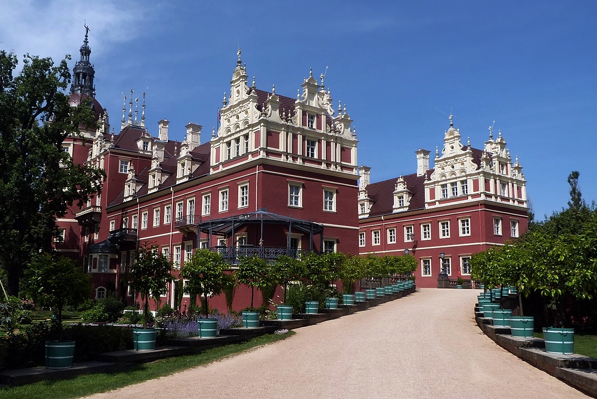 Zdjęcia: Bad Muskau, Saksonia, Zamek Bad Muskau, NIEMCY Zdjęcia: Bad Muskau, Saksonia, Zamek Bad Muskau, NIEMCY