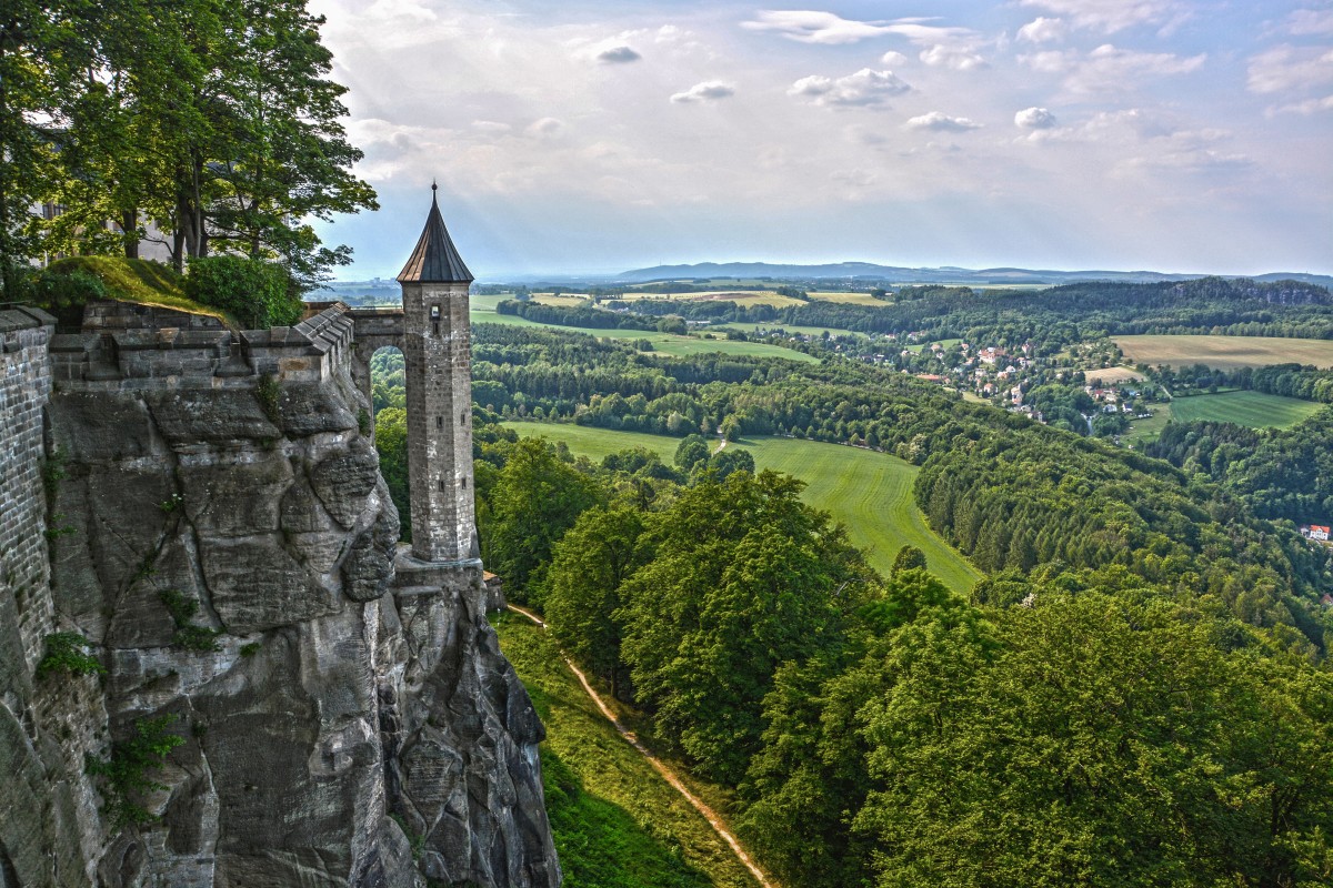 Zdjęcia: Königstein, Saksonia, Twierdza Königstein, NIEMCY Zdjęcia: Königstein, Saksonia, Twierdza Königstein, NIEMCY