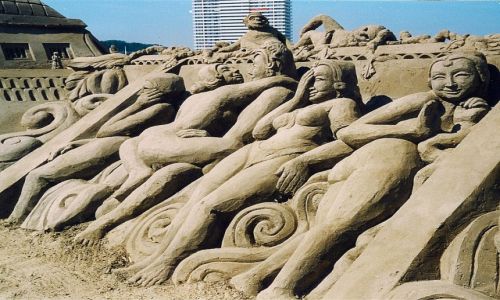 Zdjecie NIEMCY / Travemnde / Timmendorfer Strand / Sztuka z piasku