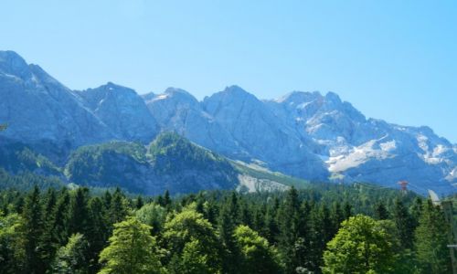 Zdjecie NIEMCY / bawaria / alpy / widok na Zugspitze 2963 npm