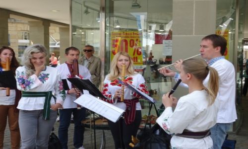 Zdjecie NIEMCY / Bawaria (Frankonia) / Bayreuth / Uliczne muzykowanie