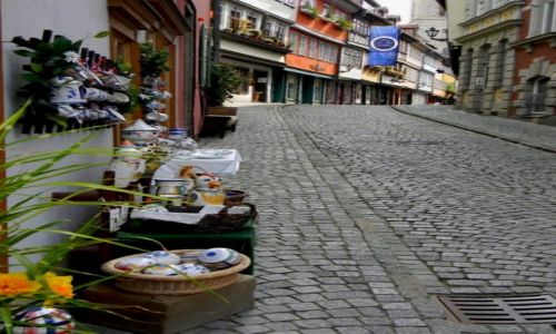 Zdjcie NIEMCY / rodkowo zachodnia cz Niemiec / Erfurt / Cakowicie zabudowany, zamieszkay Most Krmerbrcke